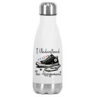 I Understand The Assignment Vote Blue Rally Kamala 2024 Stainless Steel Insulated Water Bottle