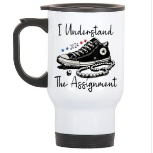 I Understand The Assignment Vote Blue Rally Kamala 2024 Stainless Steel Travel Mug