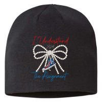 I Understand The Assignment 2024 Coquette Bow Girl Women Sustainable Beanie