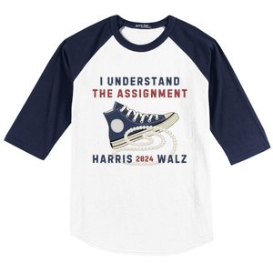 I Understand The Assignment Harris Walz 2024 Baseball Sleeve Shirt