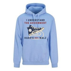 I Understand The Assignment Harris Walz 2024 Unisex Surf Hoodie