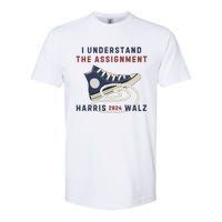 I Understand The Assignment Harris Walz 2024 Softstyle CVC T-Shirt