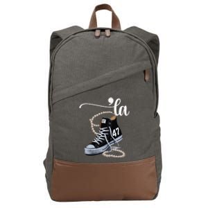 I Understand The Assignment Chucks And Pearls Election 2024 Gift Cotton Canvas Backpack