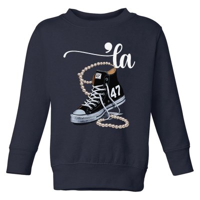 I Understand The Assignment Chucks And Pearls Election 2024 Gift Toddler Sweatshirt