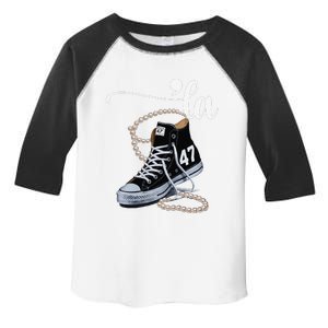 I Understand The Assignment Chucks And Pearls Election 2024 Gift Toddler Fine Jersey T-Shirt