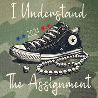 I Understand The Assignment Chucks And Pearls Kamala Harris Legacy Tie Dye Trucker Hat