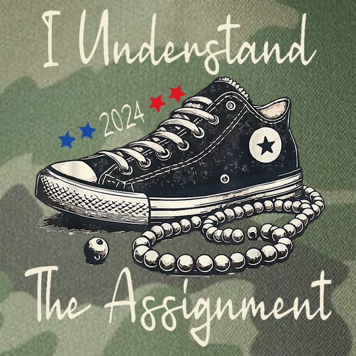 I Understand The Assignment Chucks And Pearls Kamala Harris Legacy Tie Dye Trucker Hat