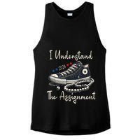 I Understand The Assignment Chucks And Pearls Kamala Harris Ladies PosiCharge Tri-Blend Wicking Tank