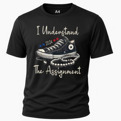 I Understand The Assignment Chucks And Pearls Kamala Harris Cooling Performance Crew T-Shirt
