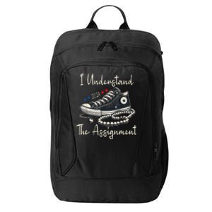 I Understand The Assignment Chucks And Pearls Kamala Harris City Backpack