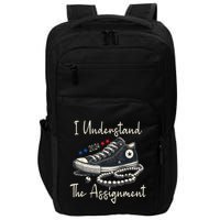 I Understand The Assignment Chucks And Pearls Kamala Harris Impact Tech Backpack