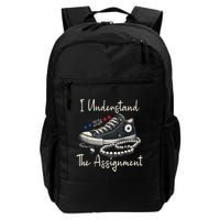 I Understand The Assignment Chucks And Pearls Kamala Harris Backpack