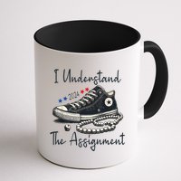I Understand The Assignment Chucks And Pearls Kamala Harris Mug