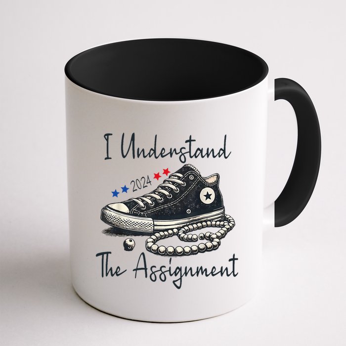 I Understand The Assignment Chucks And Pearls Kamala Harris Mug