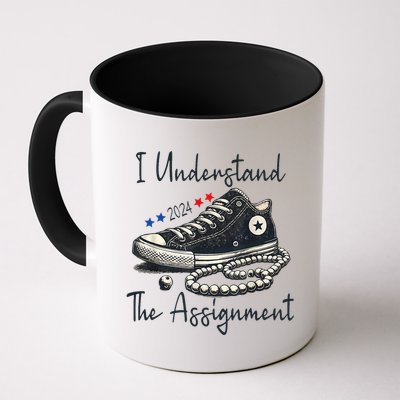 I Understand The Assignment Chucks And Pearls Kamala Harris Mug