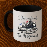 I Understand The Assignment Chucks And Pearls Kamala Harris Mug