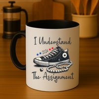 I Understand The Assignment Chucks And Pearls Kamala Harris Mug