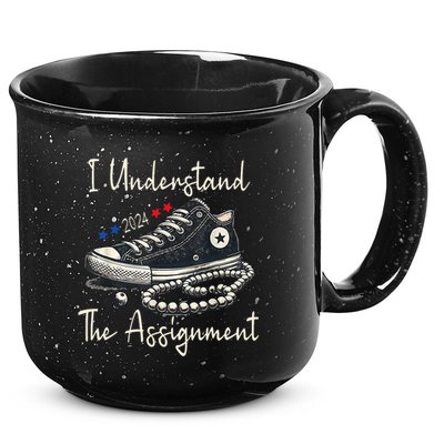 I Understand The Assignment Chucks And Pearls Kamala Harris 15oz Campfire Ceramic Mug