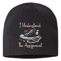 I Understand The Assignment Chucks And Pearls Kamala Harris Sustainable Beanie