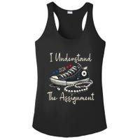 I Understand The Assignment Chucks And Pearls Kamala Harris Ladies PosiCharge Competitor Racerback Tank