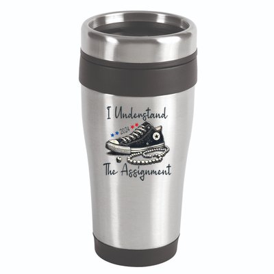 I Understand The Assignment Chucks And Pearls Kamala Harris 16oz Travel Tumbler