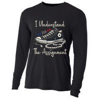 I Understand The Assignment Chucks And Pearls Kamala Harris Cooling Performance Long Sleeve Crew
