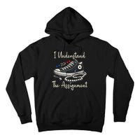 I Understand The Assignment Chucks And Pearls Kamala Harris Tall Hoodie