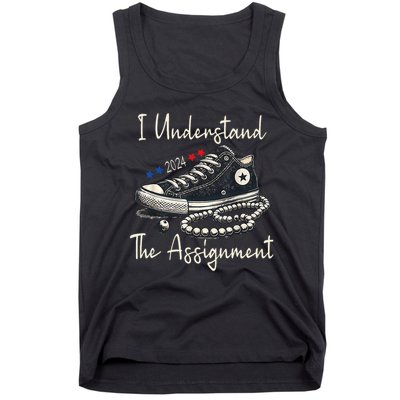 I Understand The Assignment Chucks And Pearls Kamala Harris Tank Top