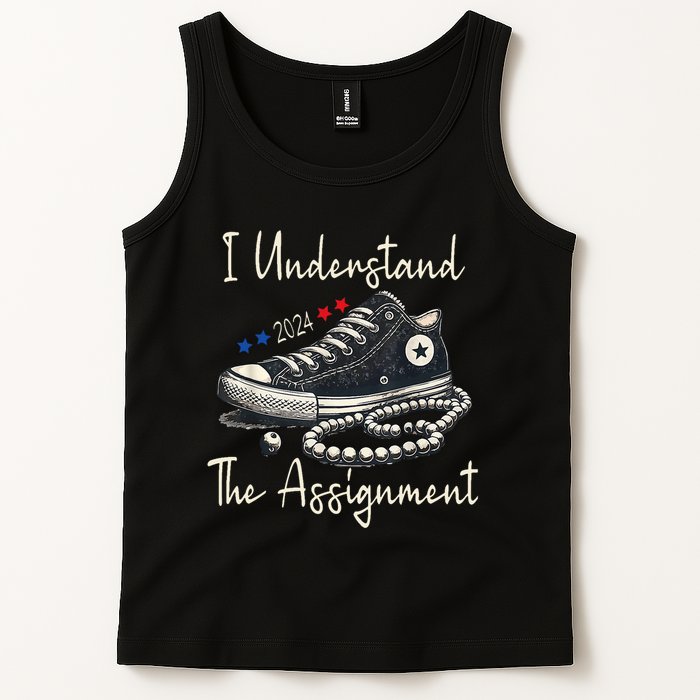 I Understand The Assignment Chucks And Pearls Kamala Harris Tank Top