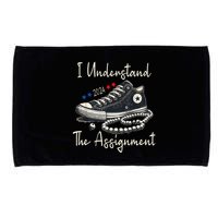 I Understand The Assignment Chucks And Pearls Kamala Harris Microfiber Hand Towel