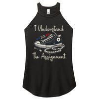 I Understand The Assignment Chucks And Pearls Kamala Harris Women's Perfect Tri Rocker Tank
