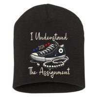 I Understand The Assignment Chucks And Pearls Kamala Harris Short Acrylic Beanie