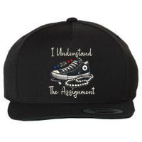 I Understand The Assignment Chucks And Pearls Kamala Harris Wool Snapback Cap