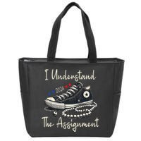 I Understand The Assignment Chucks And Pearls Kamala Harris Zip Tote Bag