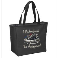I Understand The Assignment Chucks And Pearls Kamala Harris Zip Tote Bag