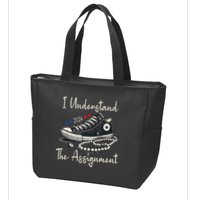 I Understand The Assignment Chucks And Pearls Kamala Harris Zip Tote Bag