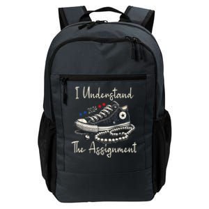 I Understand The Assignment Chucks And Pearls Kamala Harris Daily Commute Backpack