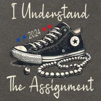 I Understand The Assignment Chucks And Pearls Kamala Harris Cotton Canvas Backpack