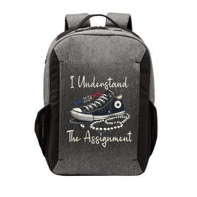 I Understand The Assignment Chucks And Pearls Kamala Harris Vector Backpack