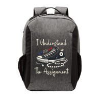 I Understand The Assignment Chucks And Pearls Kamala Harris Vector Backpack