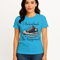 I Understand The Assignment Chucks And Pearls Kamala Harris Womens T-Shirt