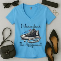 I Understand The Assignment Chucks And Pearls Kamala Harris Women's V-Neck T-Shirt