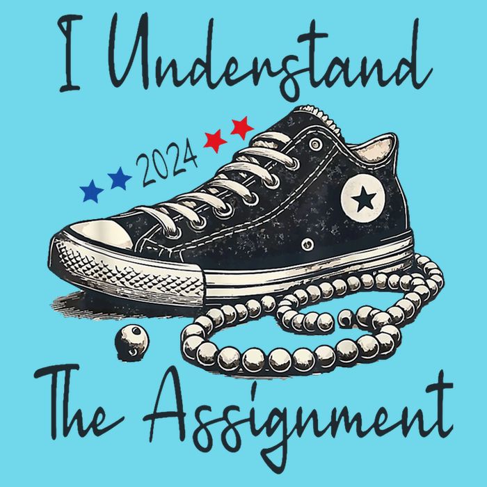 I Understand The Assignment Chucks And Pearls Kamala Harris Women's V-Neck T-Shirt