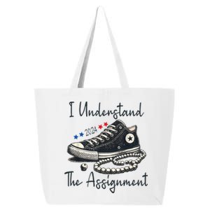 I Understand The Assignment Chucks And Pearls Kamala Harris 25L Jumbo Tote