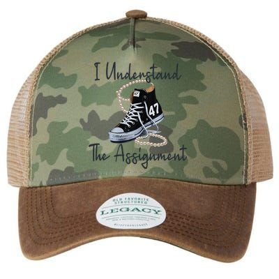 I Understand The Assignment Chucks And Pearls Election 2024 Gift Legacy Tie Dye Trucker Hat