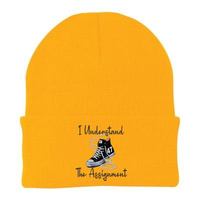 I Understand The Assignment Chucks And Pearls Election 2024 Gift Knit Cap Winter Beanie