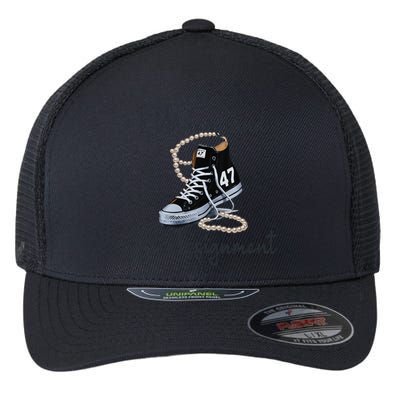 I Understand The Assignment Chucks And Pearls Election 2024 Gift Flexfit Unipanel Trucker Cap