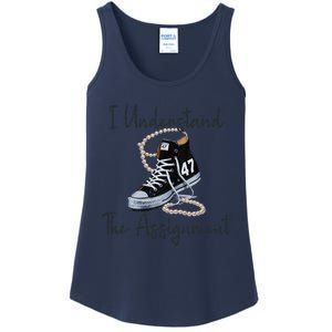 I Understand The Assignment Chucks And Pearls Election 2024 Gift Ladies Essential Tank