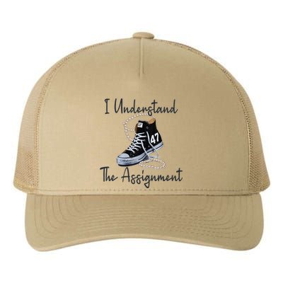 I Understand The Assignment Chucks And Pearls Election 2024 Gift Yupoong Adult 5-Panel Trucker Hat