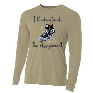 I Understand The Assignment Chucks And Pearls Election 2024 Gift Cooling Performance Long Sleeve Crew